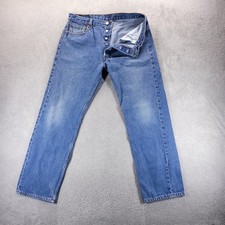 VTG Levis 501 Jeans Mens 36x30 Blue Regular Straight Button Fly Made In USA 90s