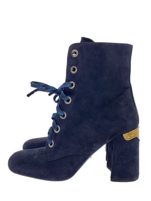 PRADA/Lace-up/Short Boots/Boots/Size 38/Navy | eBay