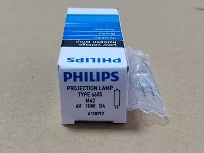 1PC NEW PHILIPS 6605 6V10W G4 410092 Microscope halogen lamp L