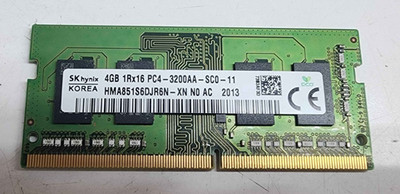 Hynix 4GB 1Rx16 PC4-3200AA Laptop Memory - HMA851S6DJR6N-XN