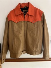 Real Leather Garment Mens Jacket With 4 Front Pockets  2 Inside Pockets 2XL