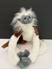 Wild Republic Cotton Top Tamarin Monkey Plush 17  Blue Face Brown/White Wildlife