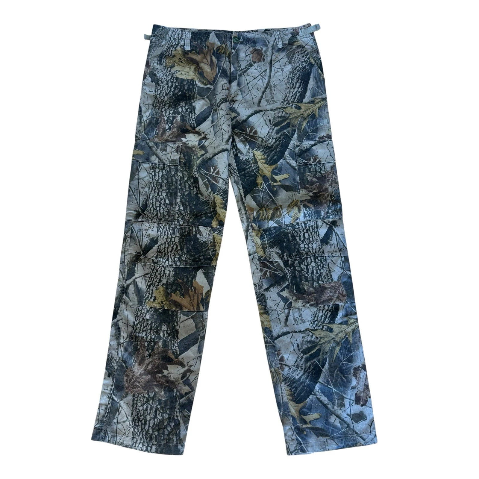 Pro Hunter Double Knee Camo Cargo Trousers W34 L31 Cotton Blend Hunting Combat