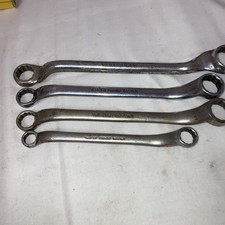 4 x  Vintage Britool Ring Spanners Wrenches Whitworth 