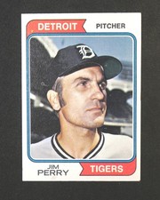 Jim Perry 1974 TOPPS Baseball Card #316 NM