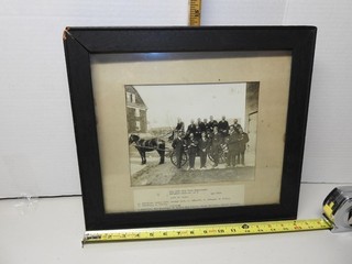 Antique New York City Fire Dept. Real Photo 1914 of ID'd Fireman Firefighting A
