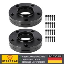 Spurverbreiterung Kompatibel mit BMW E81 E87 Ø72,6mm + Radschrauben Schwarz