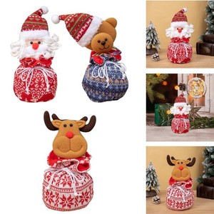 Sac cadeau de Noël pour poupée, sac cadeau réutilisable pour les fêtes de