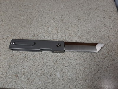 DailyCarryCo MagBlade V3, Pocket Clip, M390 Blade, Grade 5 Titanium Handle