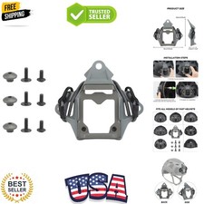 Tactical Helmet NVG Mount Shroud Steel Sports Camera Bracket Base for Fast He...