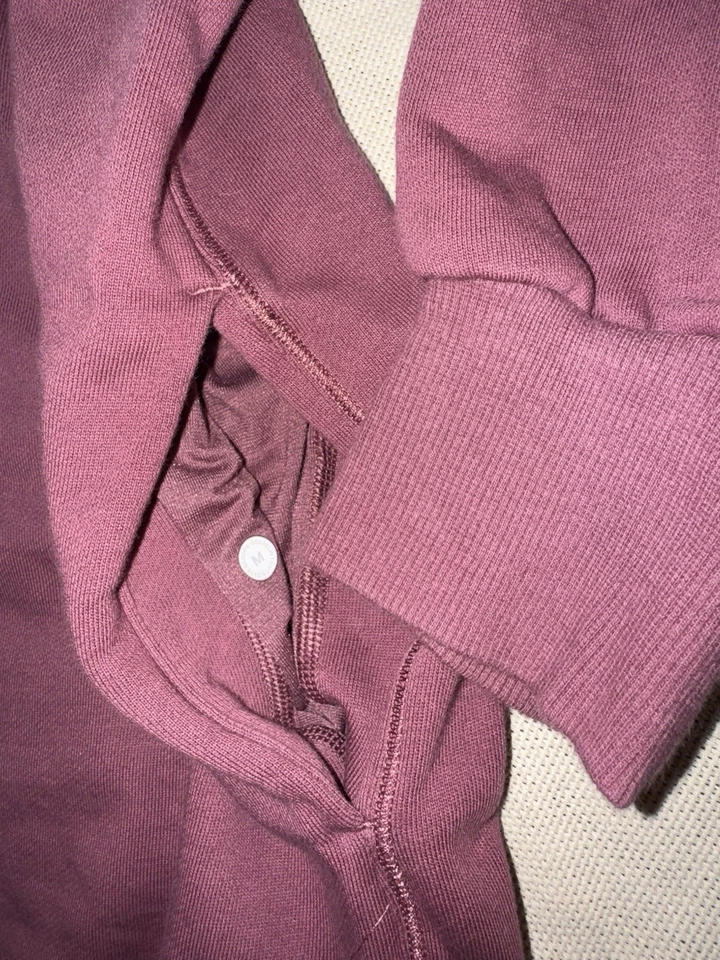 Lululemon Broken Beats Sudadera Suéter Vestido M Ciruela Malva Túnica Longline Foto 3 de 4
