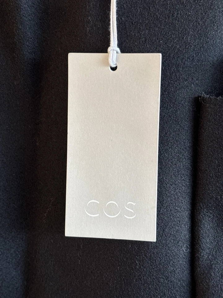 COS Wool & Cashmere Blend Black Pleated Pocket Skirt NEW Size 10 - Image 4 of 4