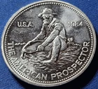 A Vintage 1984 Engelhard Prospector 1 oz .999 Silver  Round