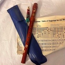 Vintage Venus Wooden Recorder Flute Made in GDR East Germany w/ Case