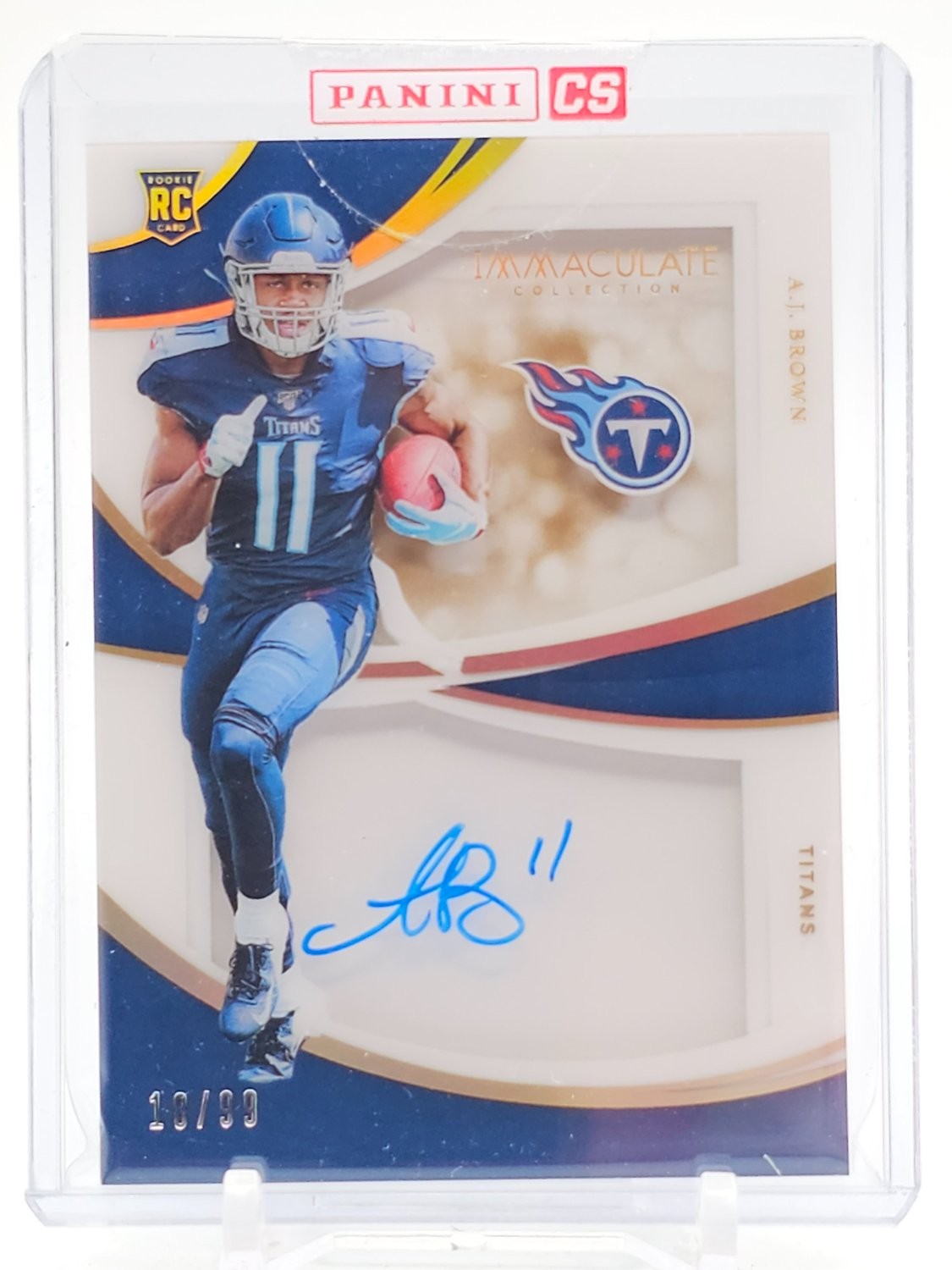 AJ Brown Panini Immaculate Collection Rookies Shadowbox Signatures #RSDAJ Base