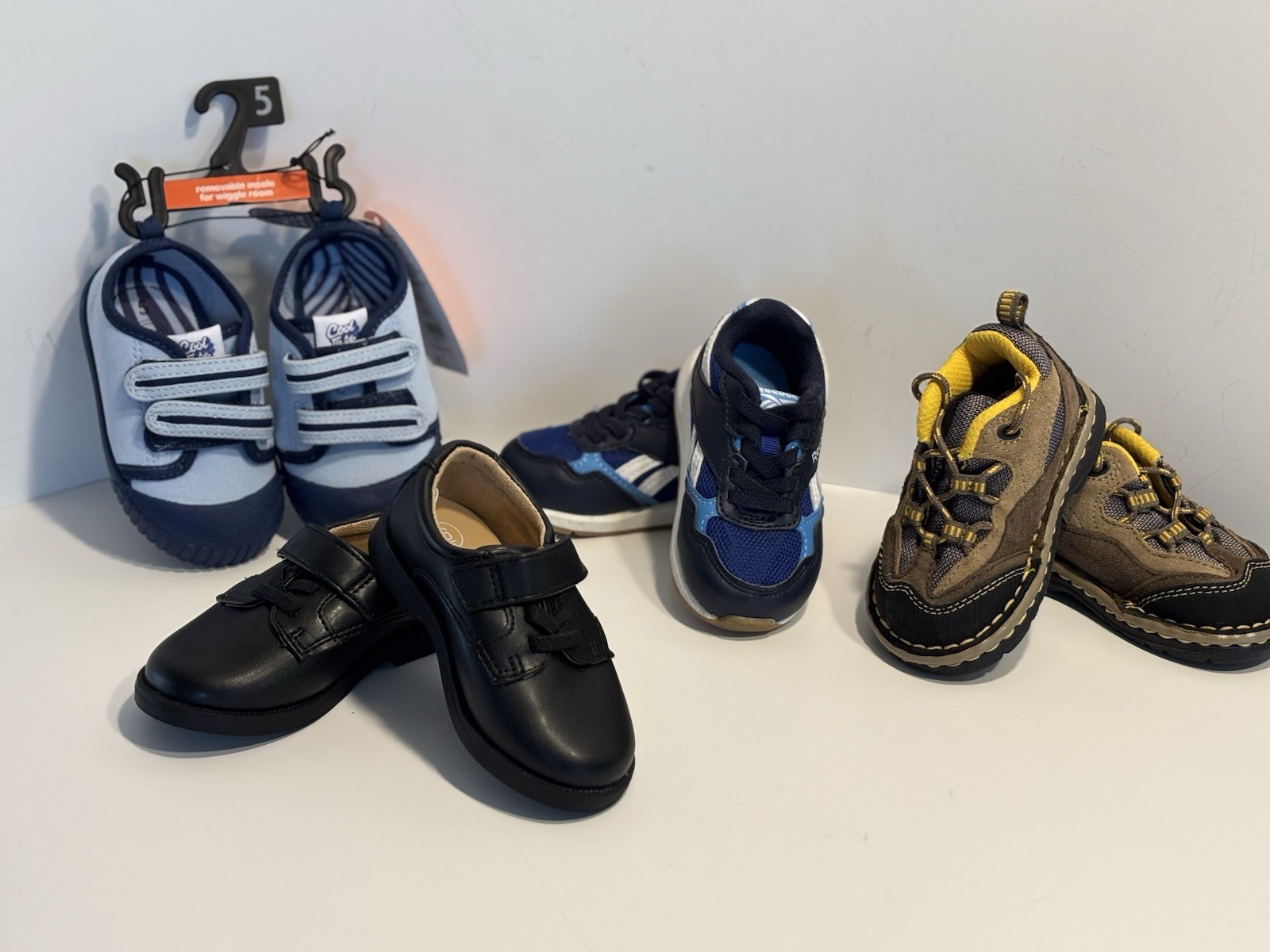 4 Pair Infant Toddler Boys Shoes 2 Size 5 2 Size 6 Everyday Church Playtime NWOT