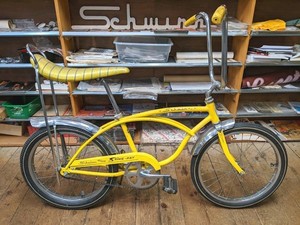 Original HK August 1974 Kool Yellow Schwinn Stingray 20" Single Speed Coaster