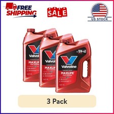(3 pack) Valvoline MaxLife High Mileage 10W-40 Synthetic Blend Motor Oil 5 Quart 45.59 per gallon