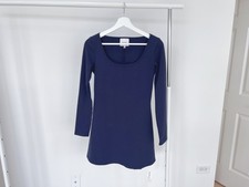 Reformation Alfie Flared Mini Dress Midnight Long Sleeve Scoop Neck S NWOT