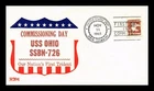 US COVER USS OHIO SSBN-726 FIRST DAY IN COMMISSION NAVAL CANCEL