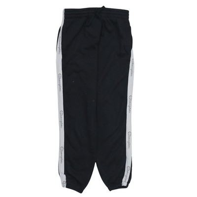 Champion Herren schwarz Small Logo Tape Fleece Jogginghose