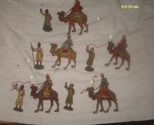 1 x alte  Krippenfigur  Kamel mit Treiber