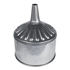 Funnel King 94463 8 Qt Galvanized Funnel w/ Screen - 9" Center Spout