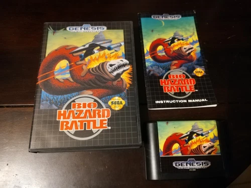 Bio-Hazard Battle (Sega Genesis, 1992) CIB Complete in Box w/ Manual, Tested!