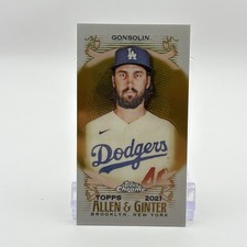 Tony Gonsolin 2021 Topps Allen & Ginter Chrome #292 Gold Refractor /50 Mini Card