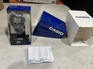 Casio Watch Mens Digital Illuminator Stopwatch Water Resist F-108WH-1ACF New