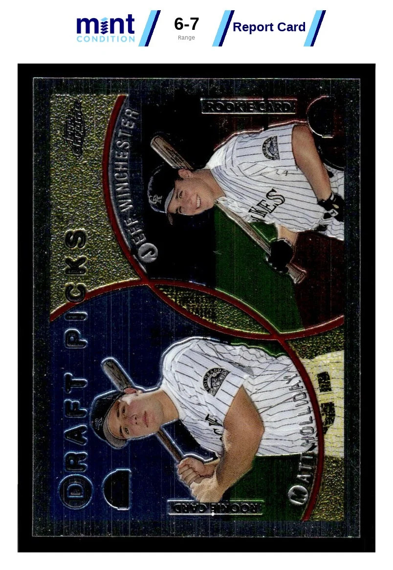 1999 TOPPS CHROME MATT HOLLIDAY 442 RC JEFF WINCHESTER MCG 7 COLORADO ROCKIES