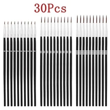 30pcs Detail Paint Brushes, Fine Tip Paint Brush with 3 Sizes #0#00#000 Pen