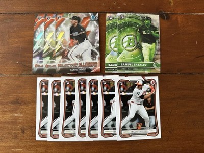 2026 Bowman Samuel Basallo Lot Of (12) Electric Sluggers, Under The Radar, Base