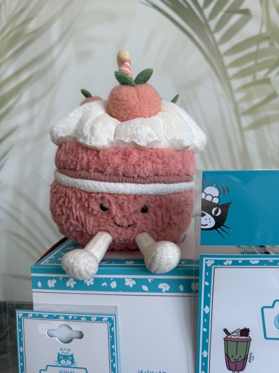 Jellycat Amuseables Melbie Peach Cake - BNWT - 2025 Shanghai