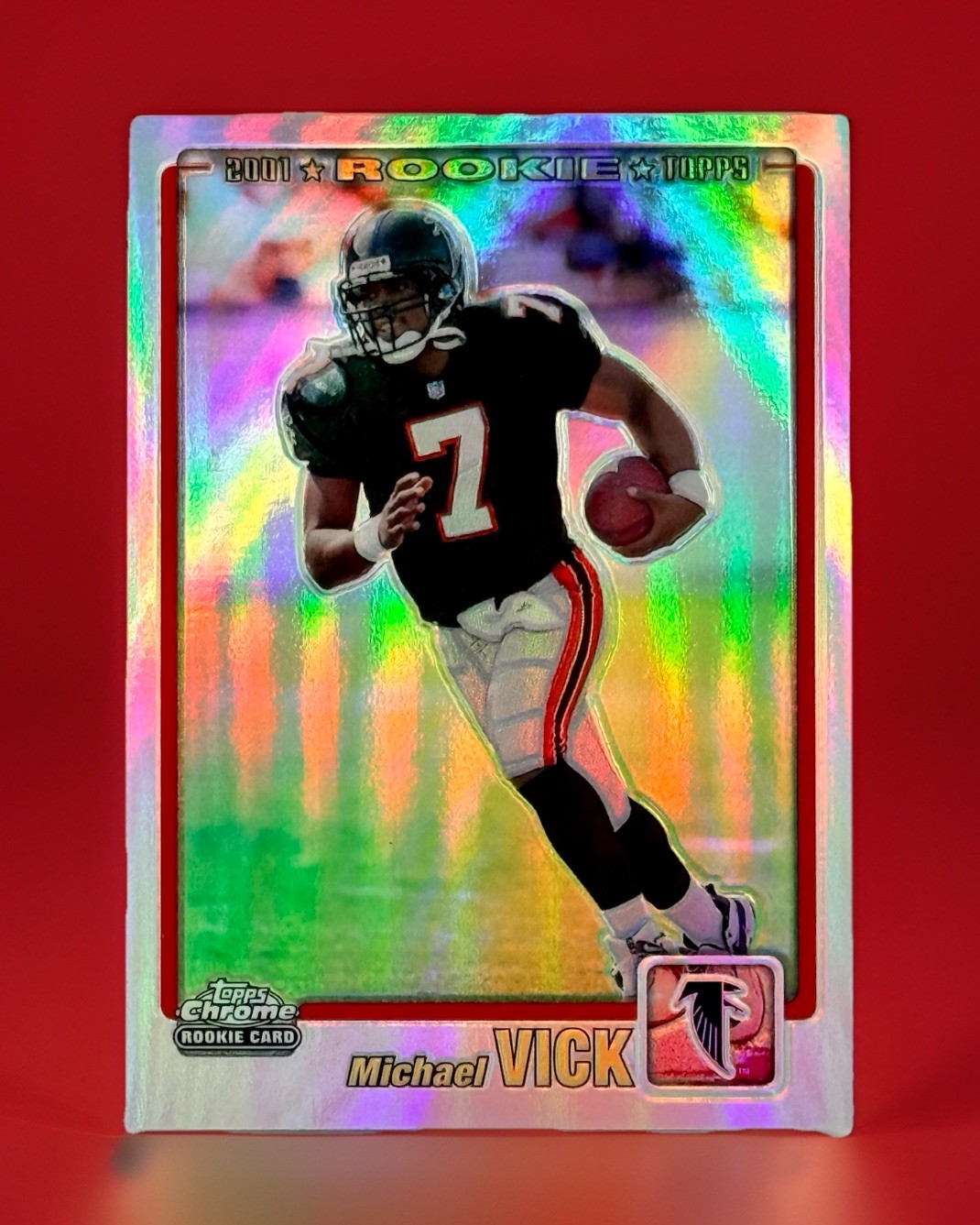 2001 Topps Chrome MICHAEL VICK #262 Rookie Card (RC) Refractor SP /999