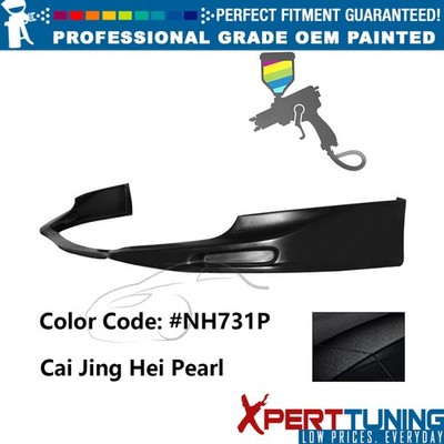 Fits 09-10 Acura TSX JDM Style Painted #NH731P Black Front Lip Lower Spoiler PU