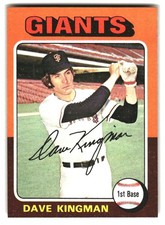 1975 Topps #156 Dave Kingman