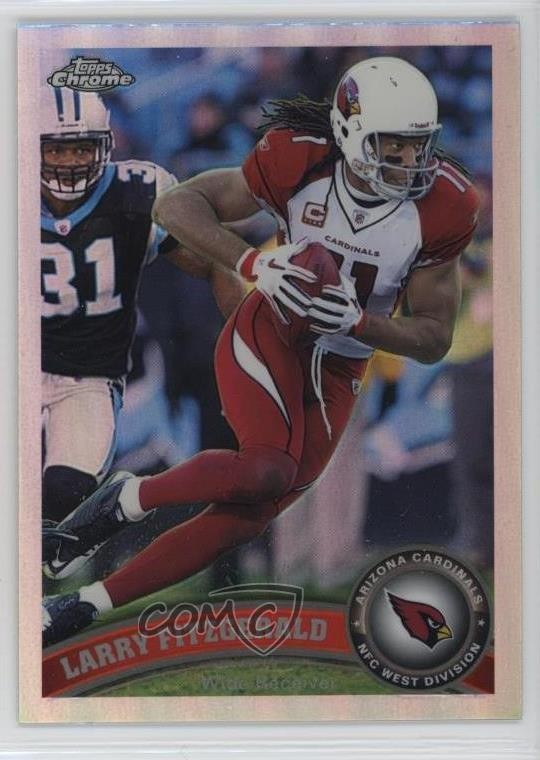 2011 Topps Chrome Refractor Larry Fitzgerald #80 d4y