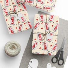Fun and Quirky Classic Diet Coke Soda Can Christmas Gift Wrapping Paper SO320