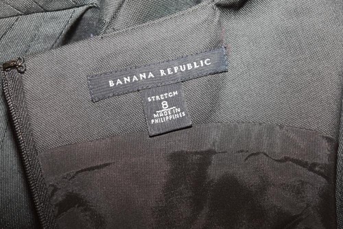 Banana Republic Gray Stretch Wool Blend Dress Sleeveless NWOT Size 8 - Picture 7 of 9