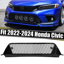 For 2022 2023 2024 Honda Civic Type-R FL5 Style Front Lower Grille Glossy Black