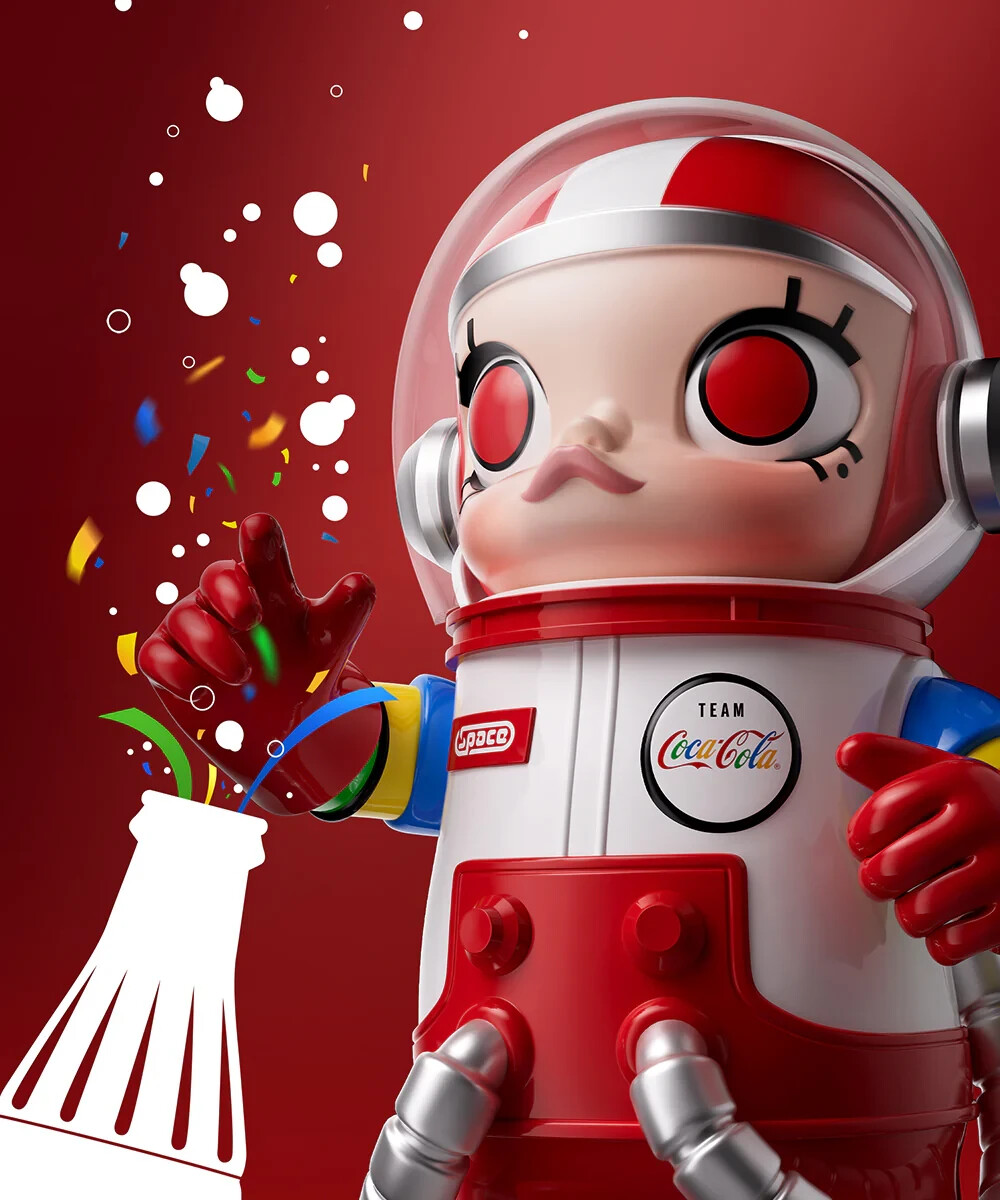 NEW] POP MART MEGA Space Molly 400% TEAM COCA-COLA | eBay