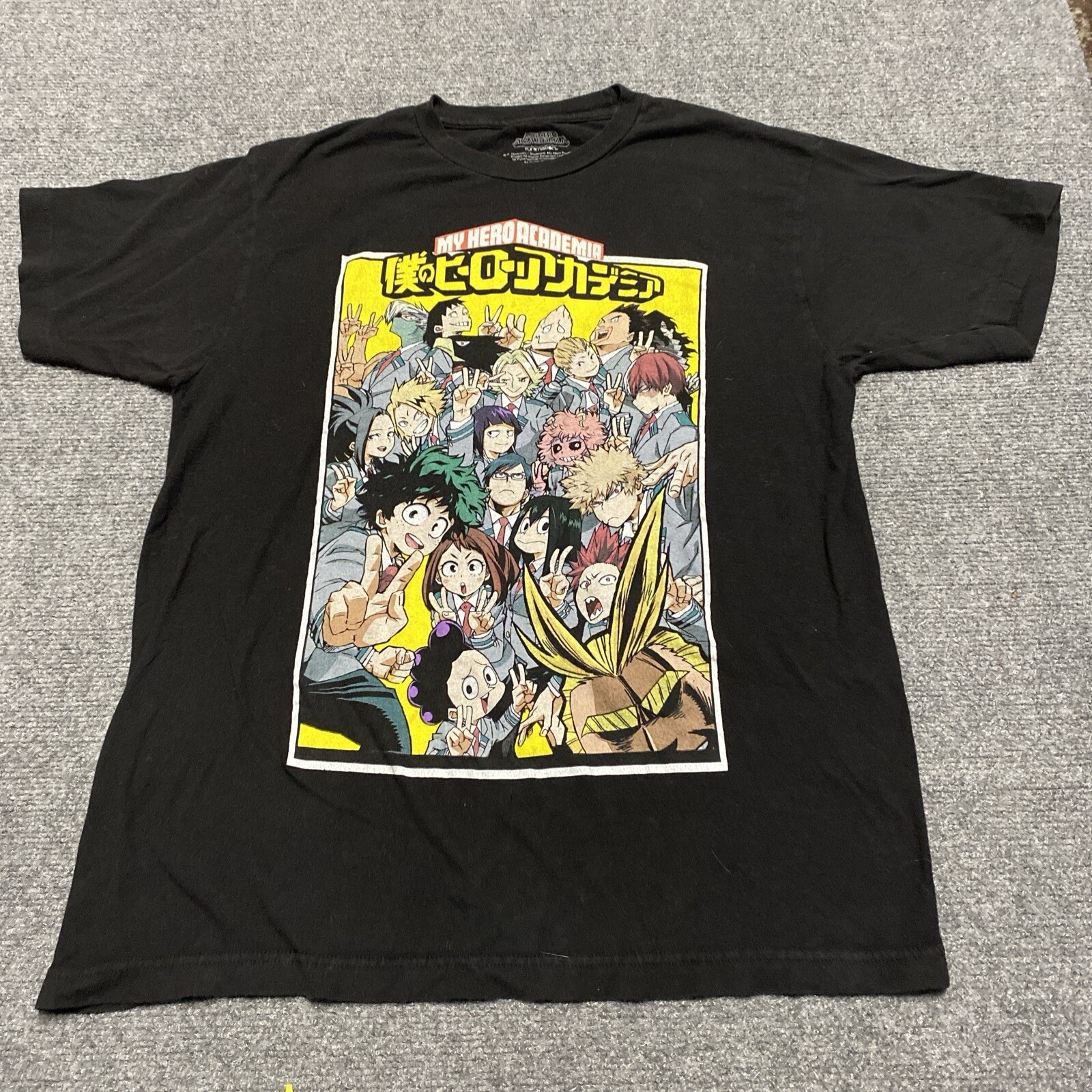 My Hero Academia Shirt Mens Small Black Short Sleeve Anime Manga