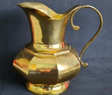 Alte Messing Vase, Kanne, Krug