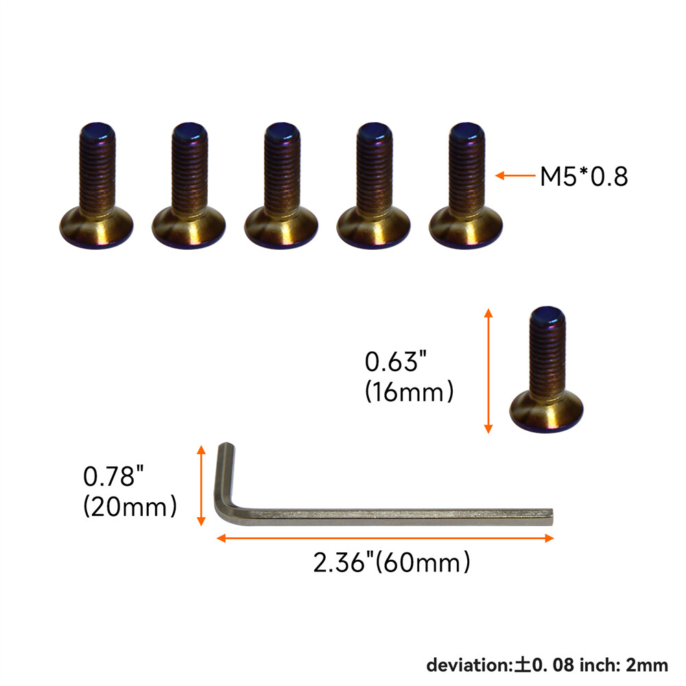 6Pcs Steering Wheel Bolts Screw Kit For Momo Nardi Personal NRG Sparco