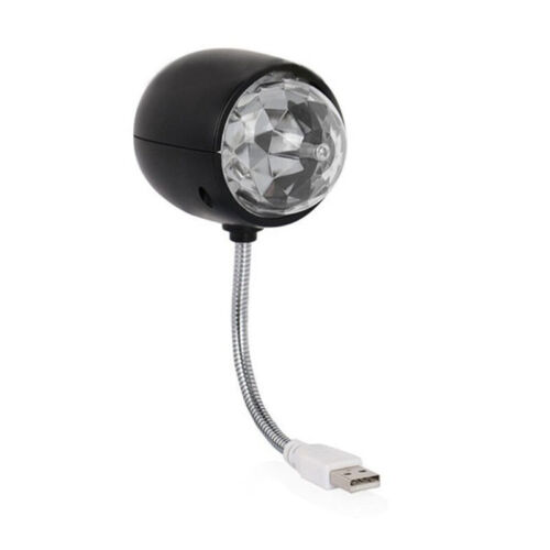 USB-Disco-Kugel-Lampe, drehende RGB farbige LED-Buehnenbeleuchtung Party Birne - Picture 1 of 6