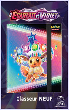 Classeur Pokémon Evoli Evolutions Prismatiques EV8.5 378 places Binder NEUF