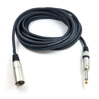 6 m Audiokabel XLR male Klinke 6,3 mm mono Audio Kabel XLR Klinke Kabel XLR 6m