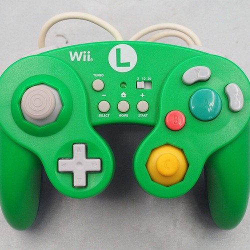 HORI WiiU Wii Classic Controller Only LUIGI WIU-076 Nintendo Tested Working - Picture 8 of 9