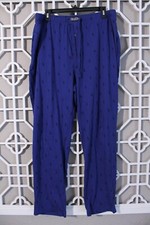 Polo Ralph Lauren Lounge Pants Mens XL Blue All Over Print Pony Sleepwear 38x31